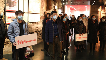 新疆兵团学习平台编辑部一行参观兵团军垦博物馆