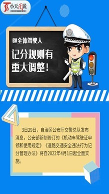 小天图说丨@全体驾驶人 记分规则有重大调整！