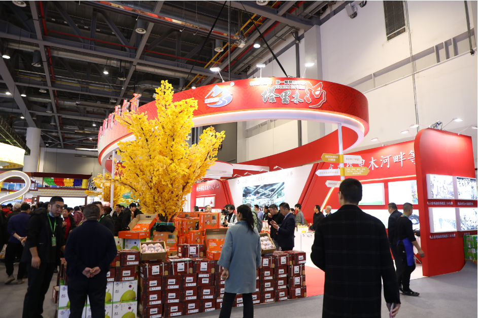 2023浙江农博会上，一师阿拉尔市设置的展区。张大松 摄