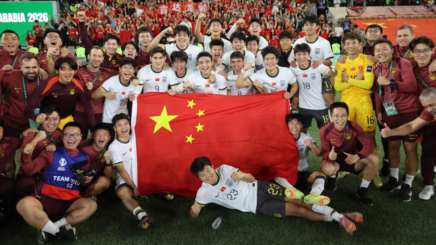 足球——U23亚洲杯：中国队晋级决赛