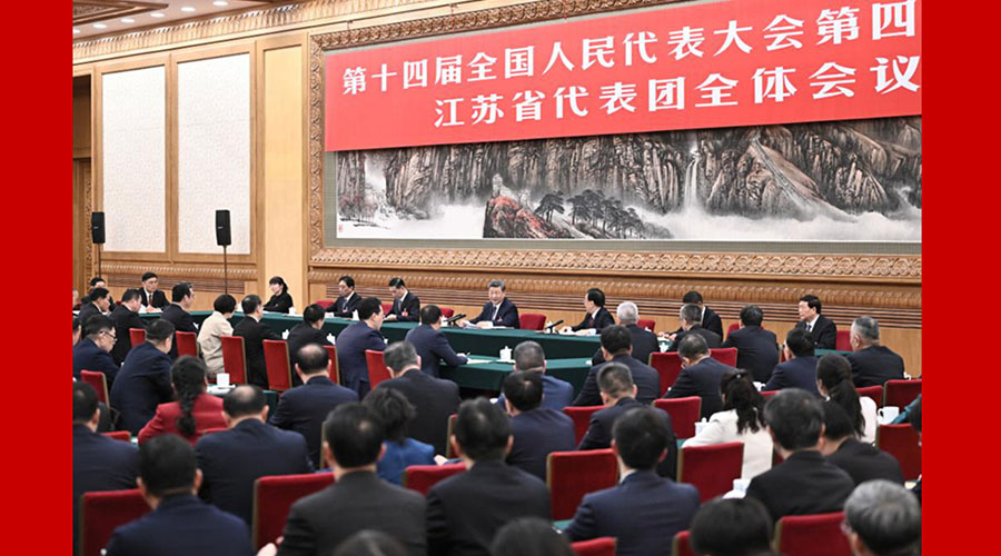 习近平参加江苏代表团审议