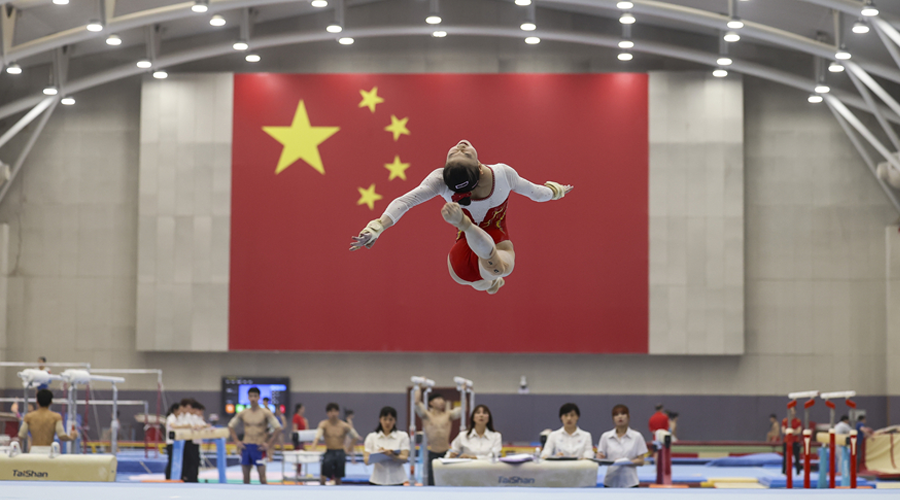 中国国家体操集训队女子组难新测试在京进行