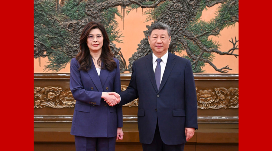 习近平总书记会见中国国民党主席郑丽文