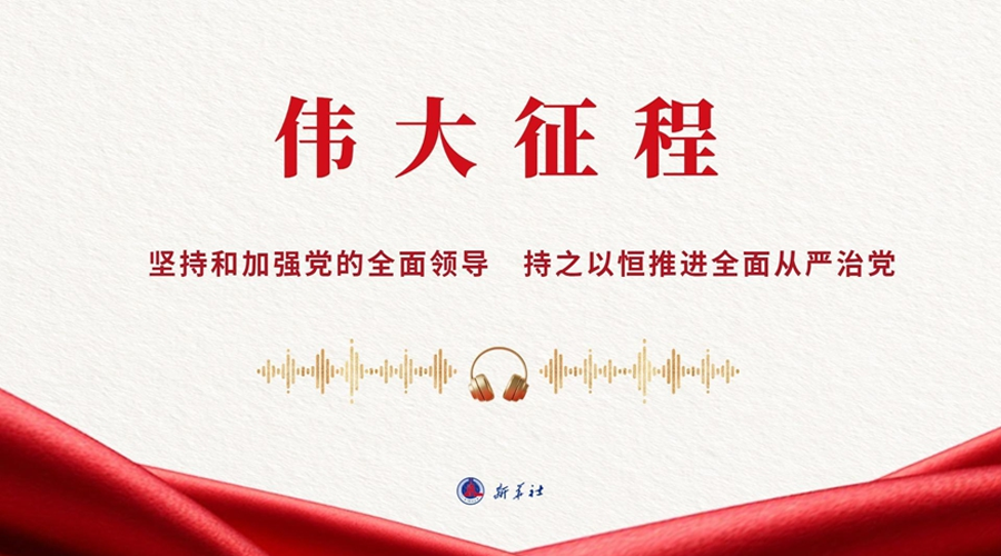 伟大征程丨坚持和加强党的全面领导 持之以恒推进全面从严治党（有声版）
