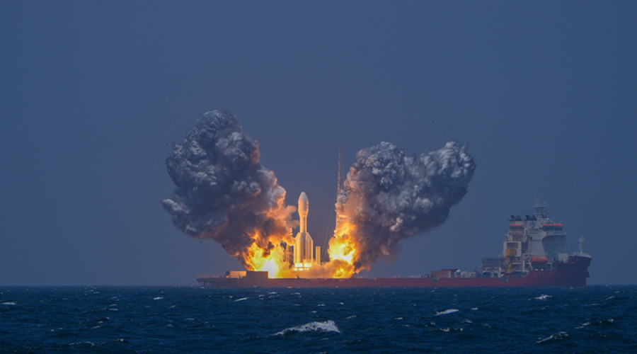 引力一号火箭首次远海发射任务成功