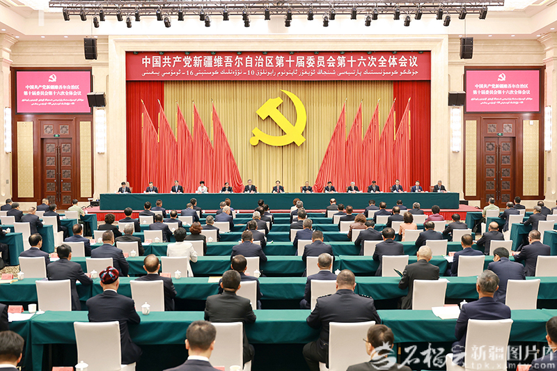 自治区党委十届十六次全会召开