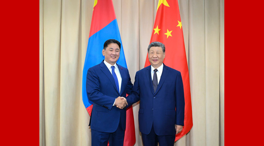 习近平会见蒙古国总统呼日勒苏赫
