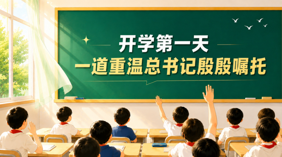 动画微视频丨开学第一天，一道重温总书记殷殷嘱托