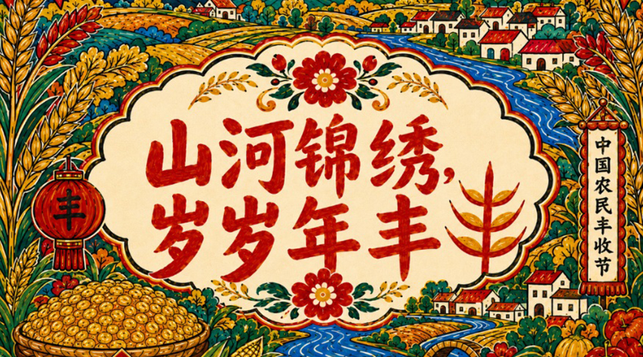 中国农民丰收节创意动画：山河锦绣 岁岁年丰