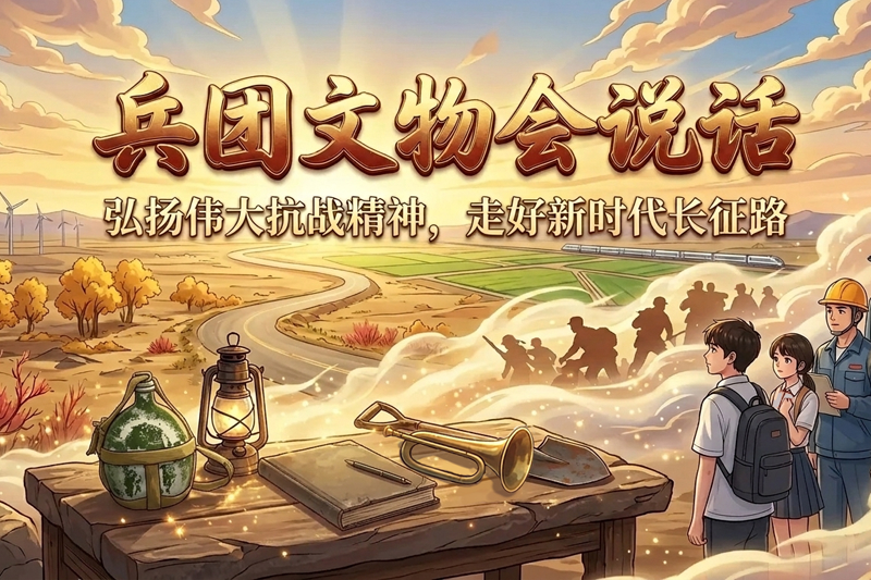 兵团文物会说话丨弘扬伟大抗战精神，走好新时代长征路
